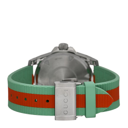 Gucci Stainless Steel Fabric 40mm Dive Automatic Watch Silver 3 of 4