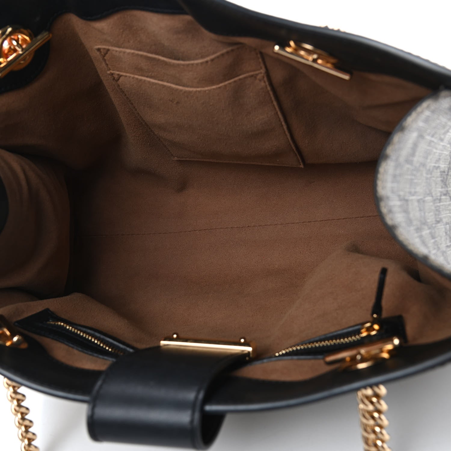 Gucci GG Supreme Monogram Medium Padlock Tote Black 4 of 4