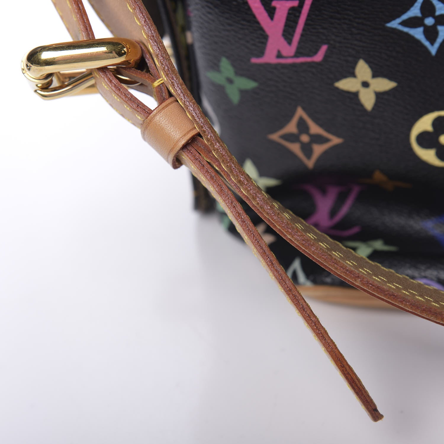 Louis Vuitton Monogram Multicolor Petit Noe Black 9 of 15