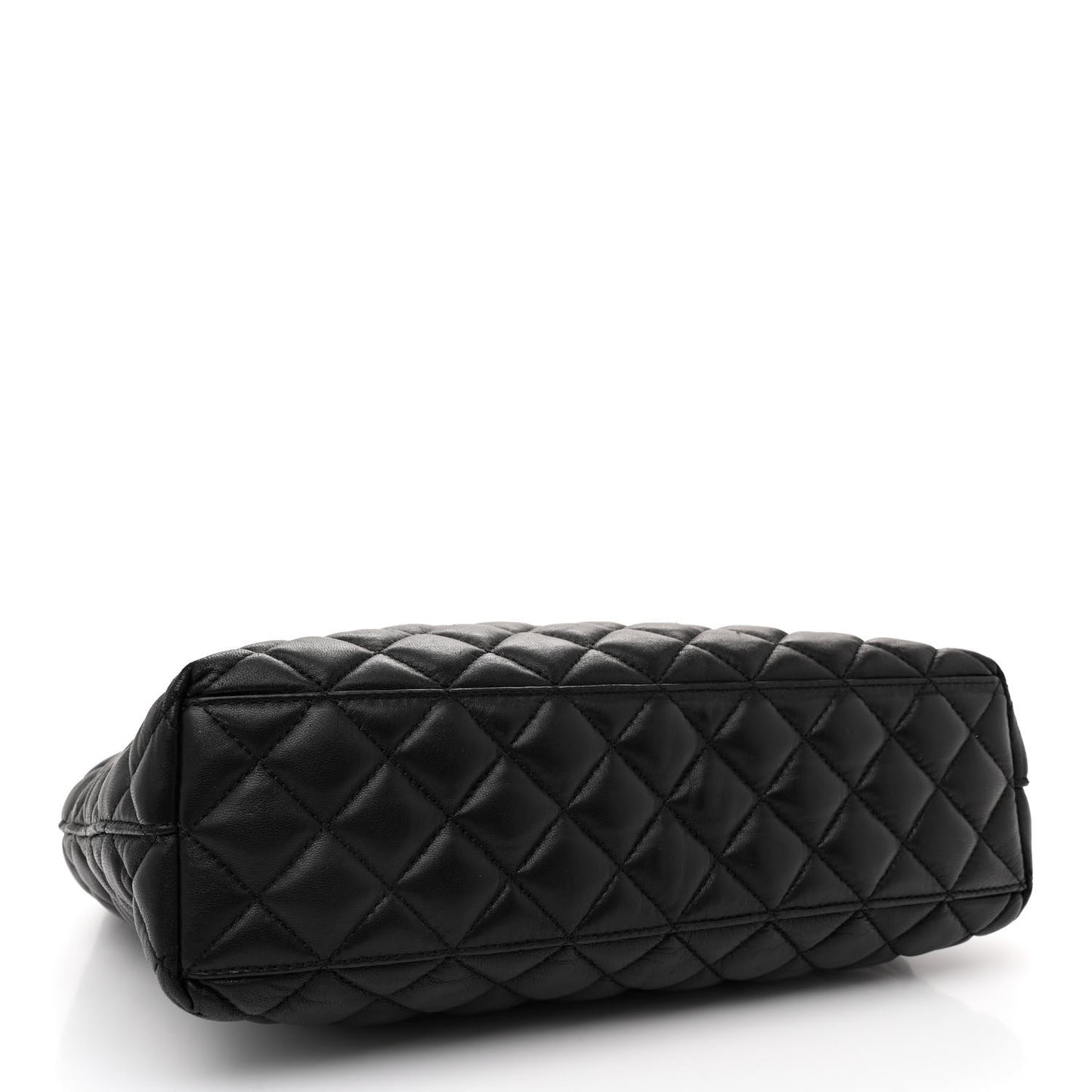 Nappa Quilted Medusa Chain Shoulder Bag Black