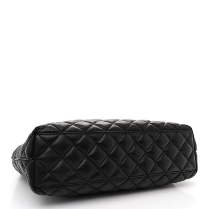 Versace Nappa Quilted Medusa Chain Shoulder Bag Black 4 of 9