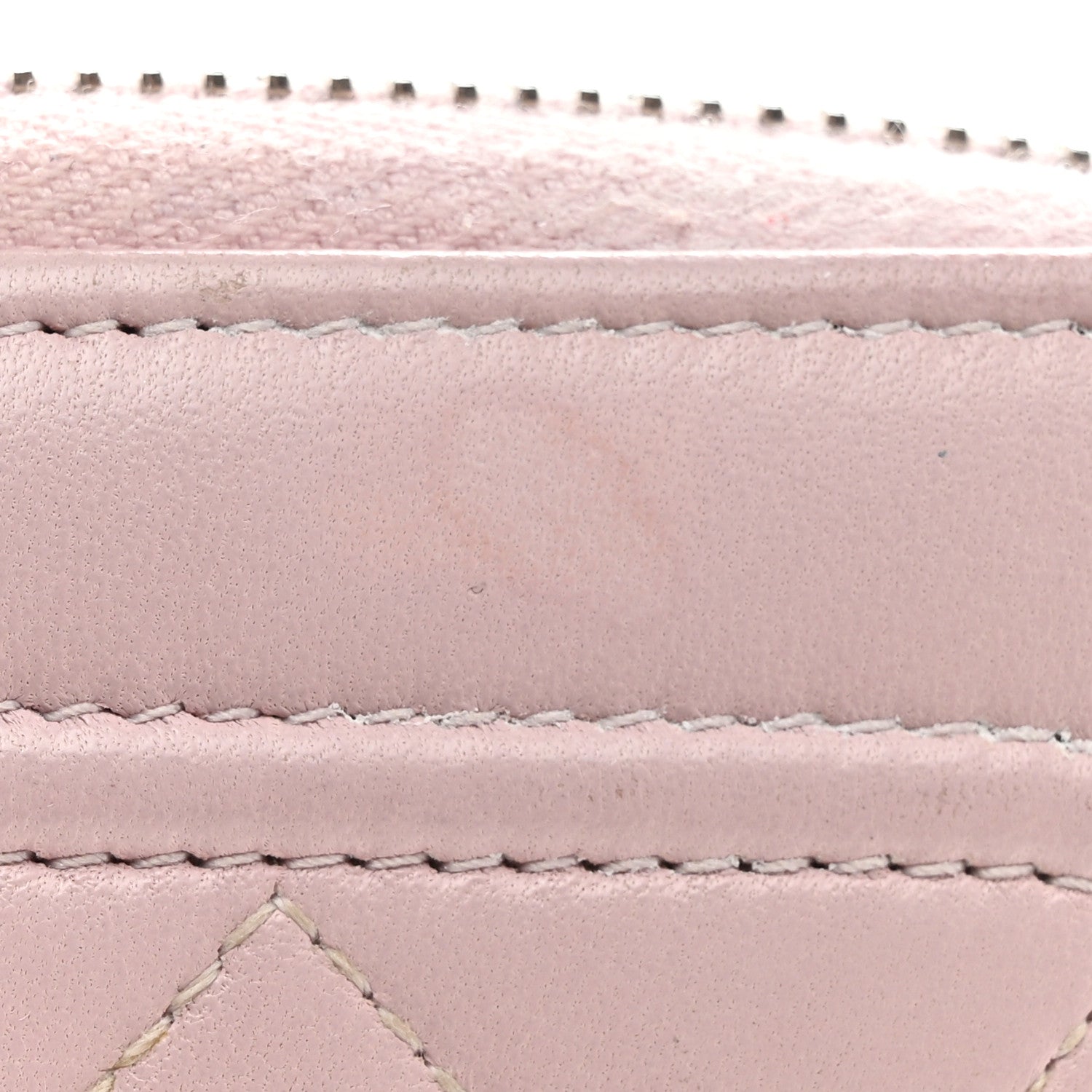 Chanel Lambskin Quilted Twist Lock CC Zip Around Wallet Pink 14 of 14