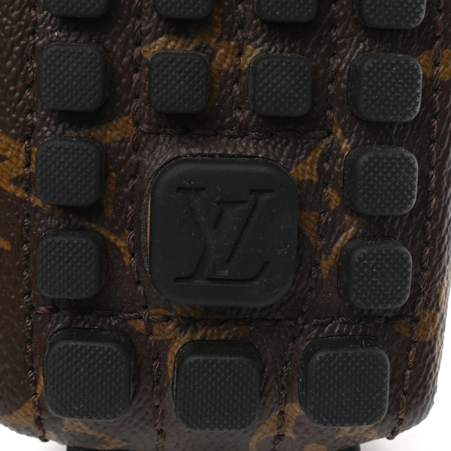Louis Vuitton Monogram Mens Arizona Car Shoe Moccasin Loafers 8 Macassar 6 of 9