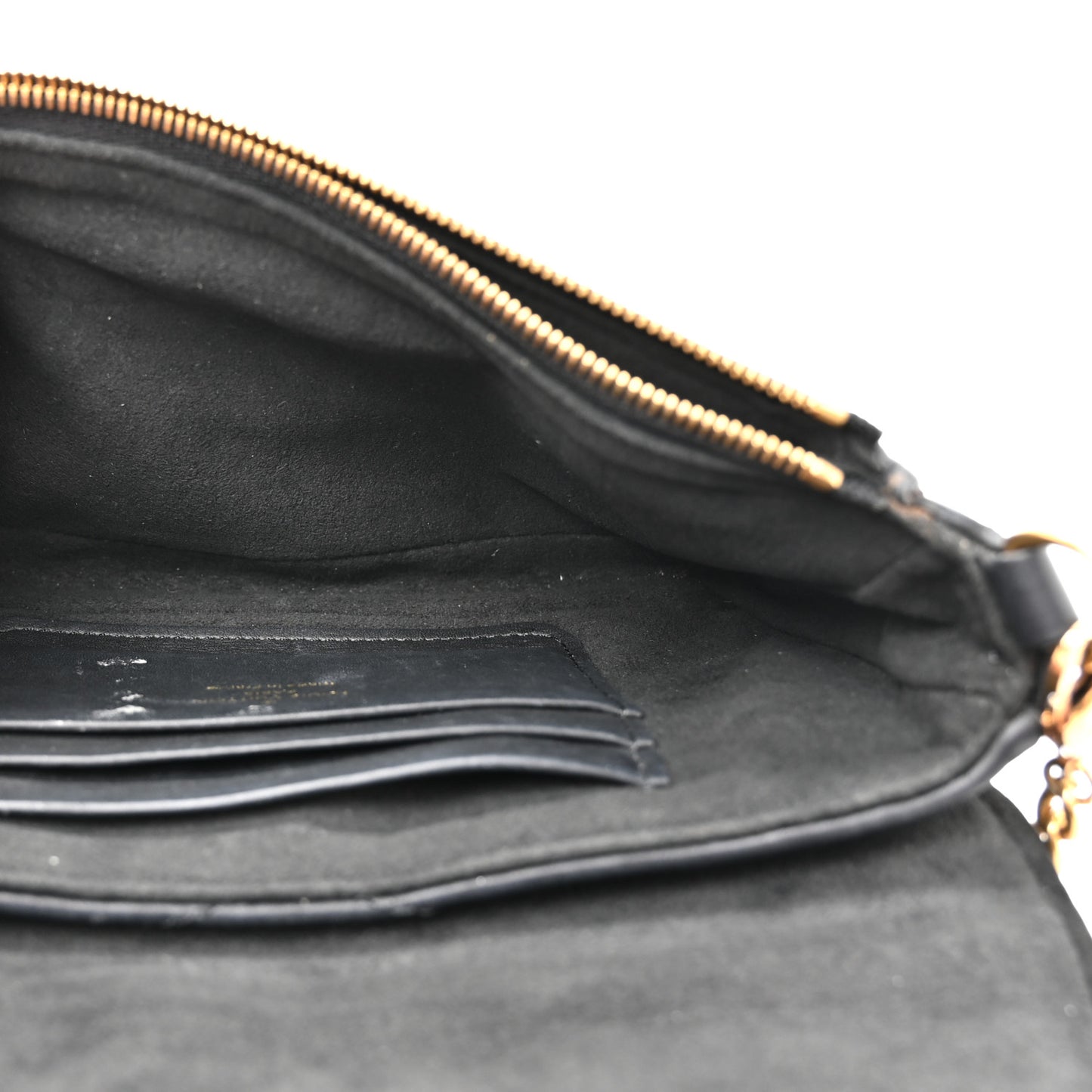 Calfskin New Wave Chain Pochette Black