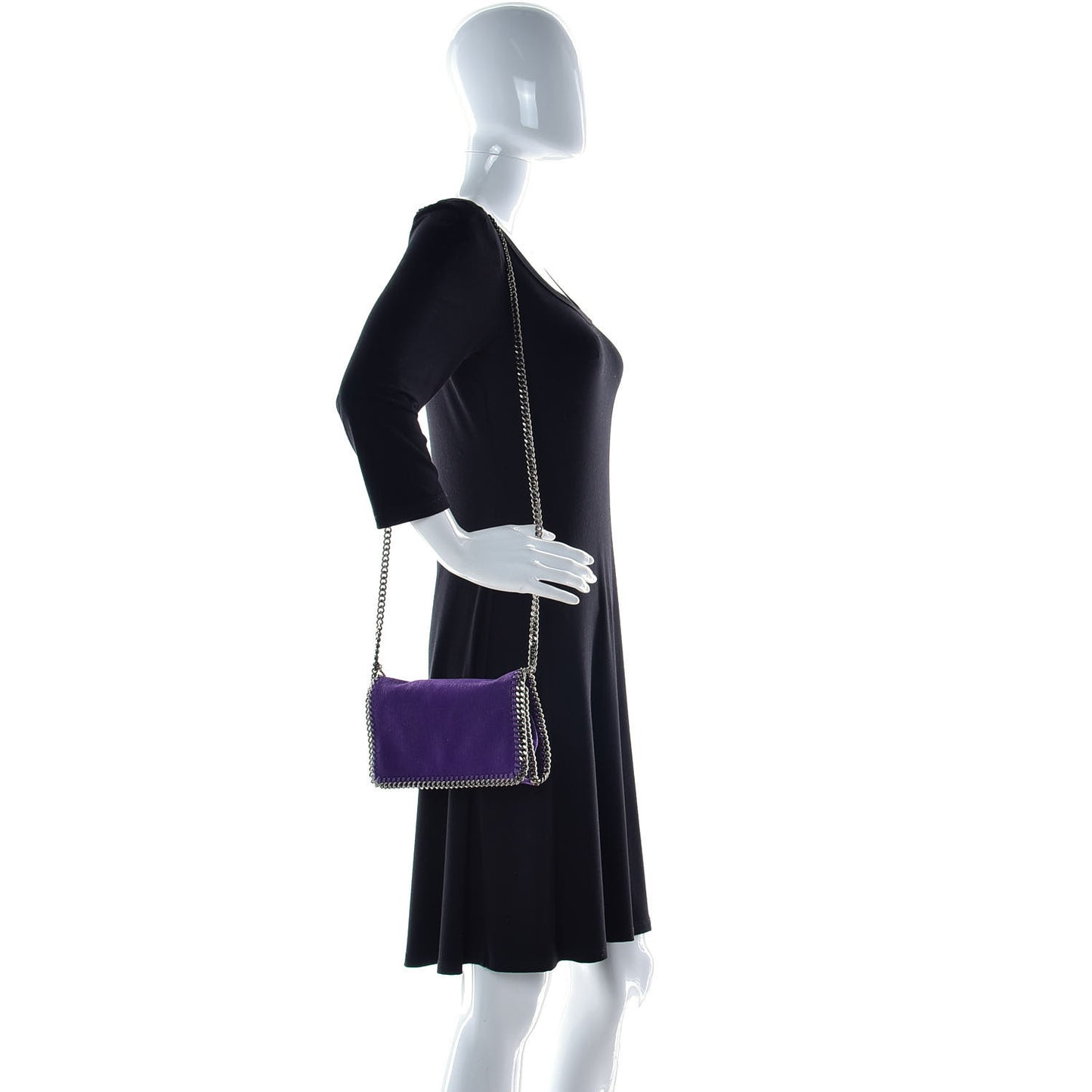 Shaggy Deer Falabella Crossbody Bag Bright Purple