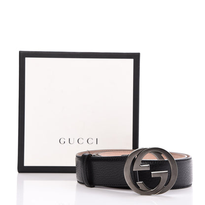 Gucci Calfskin Interlocking G 40mm Belt 105 42 Black 7 of 7