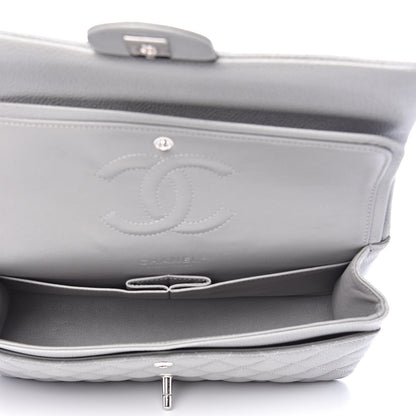 Chanel Caviar Quilted Medium Double Flap Grey 5 of 12