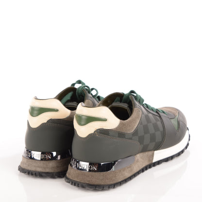 Louis Vuitton Suede Damier Run Away Sneakers 38.5 Vert 4 of 8