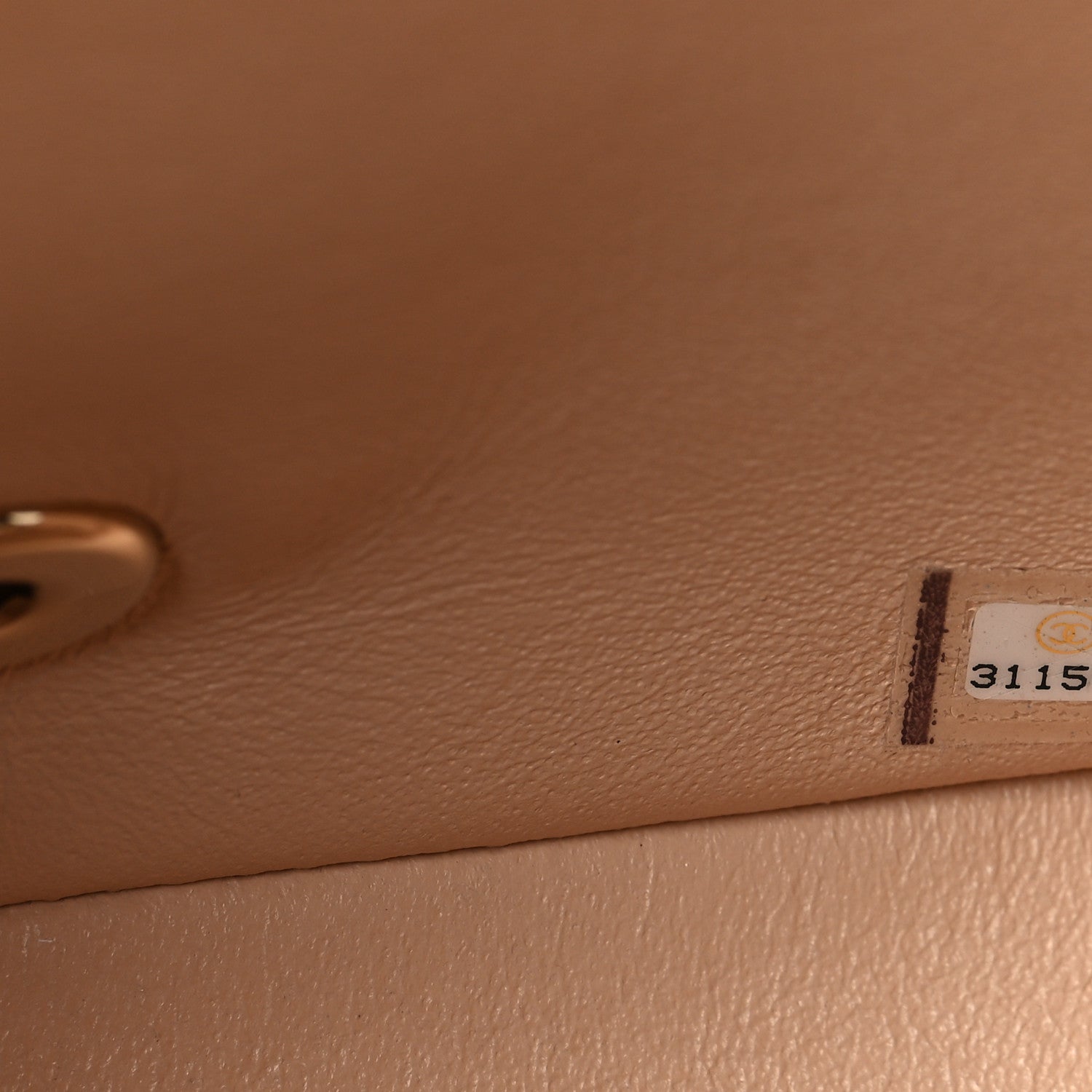 Chanel Lambskin Quilted Mini Square Flap Beige 7 of 10