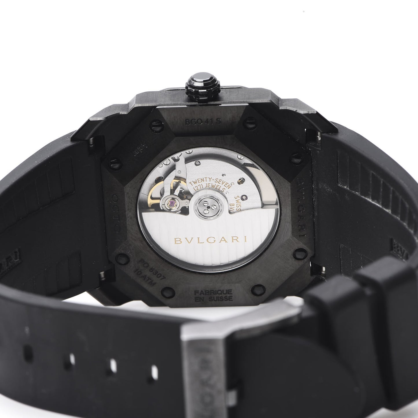 DLC Stainless Steel 41mm Octo L'Originale Automatic Watch Black