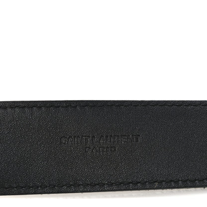 Saint Laurent Pony Hair Heart Belt 75/30 Black 5 of 6