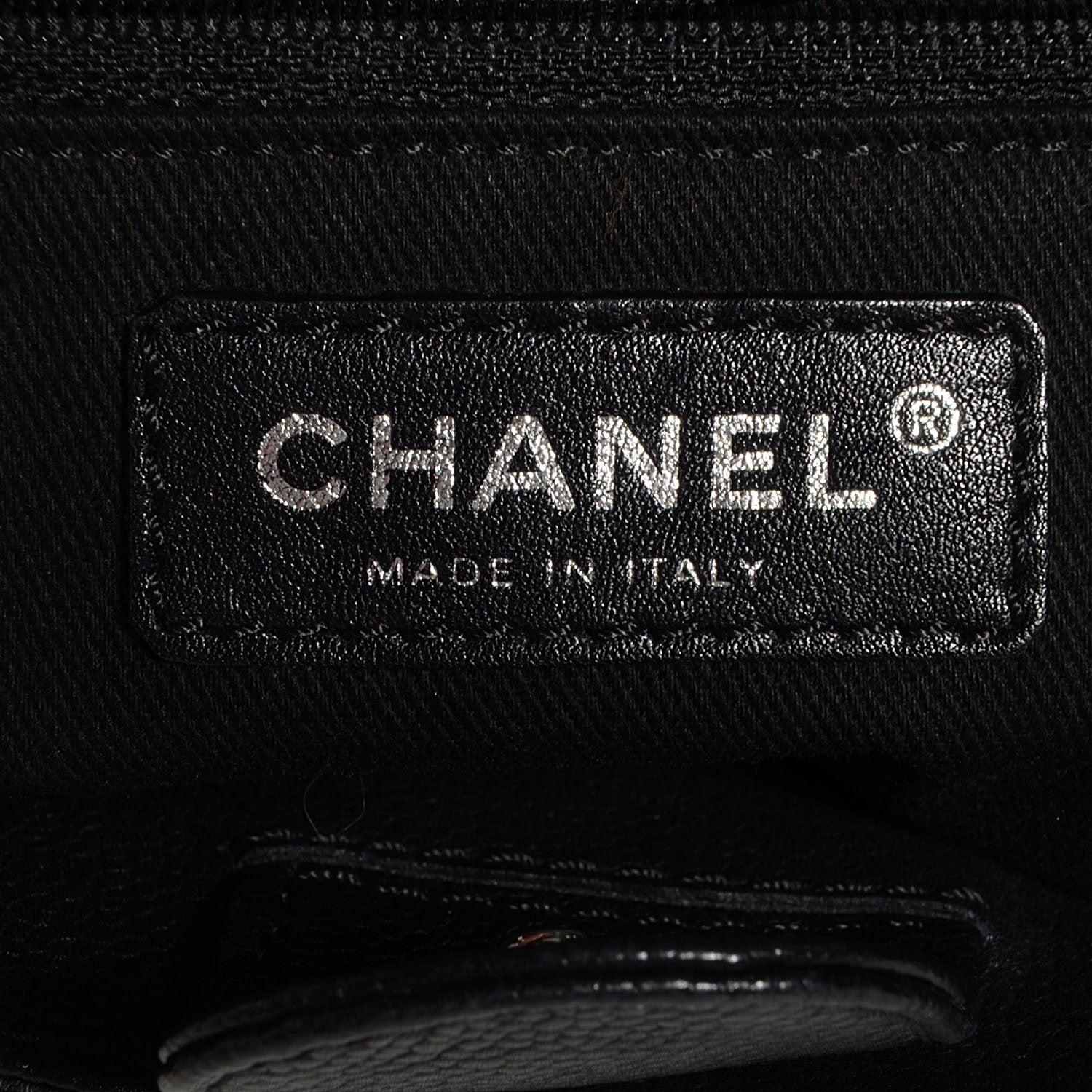 Chanel Caviar Quilted Petit Shopping Tote PST Black 7 of 9