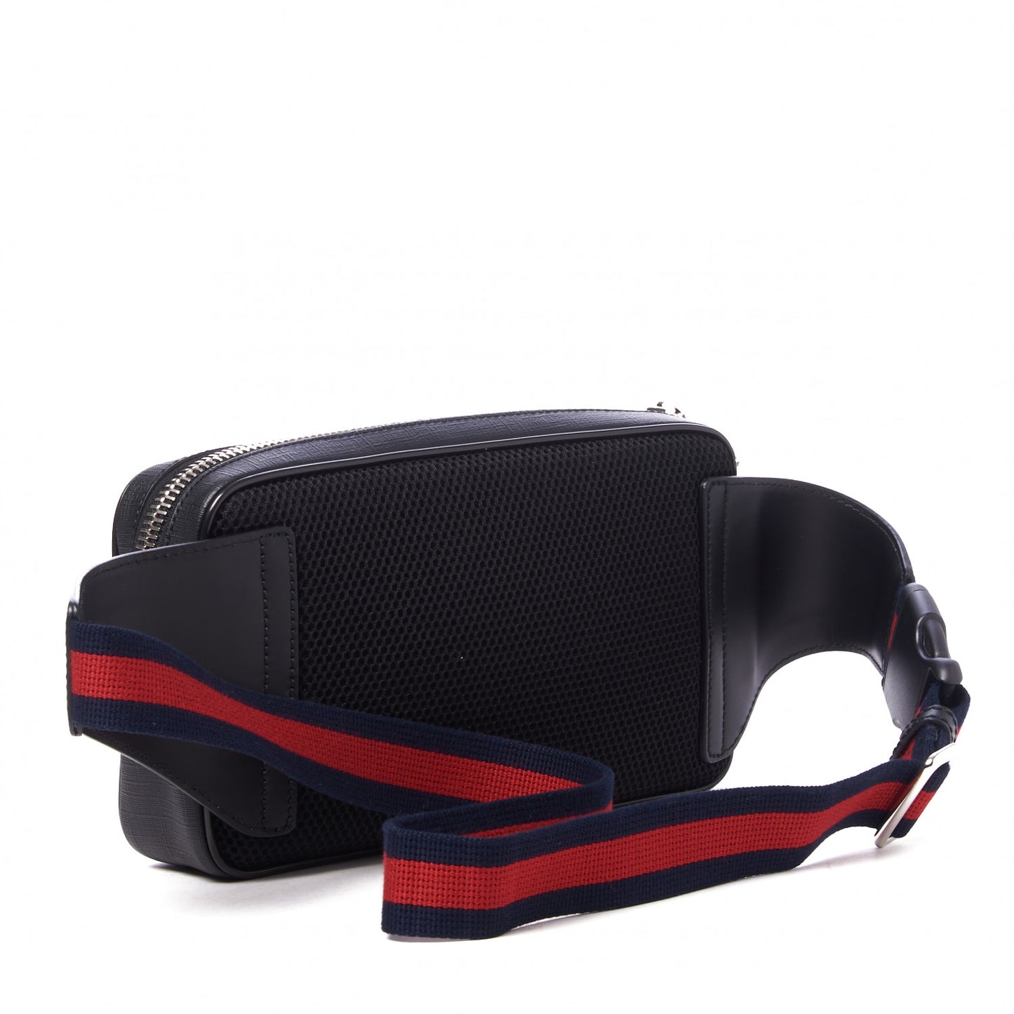 Soft GG Supreme Monogram Web Belt Bag Black Grey