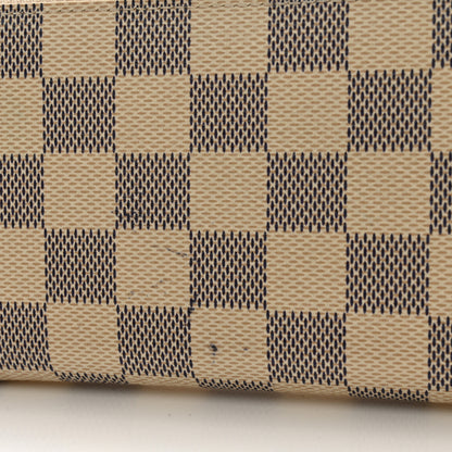 Louis Vuitton Damier Azur Clemence Wallet Rose Ballerine 8 of 9