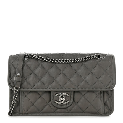 Chanel Caviar Quilted Medium French Riviera Flap Grey 1 of 13