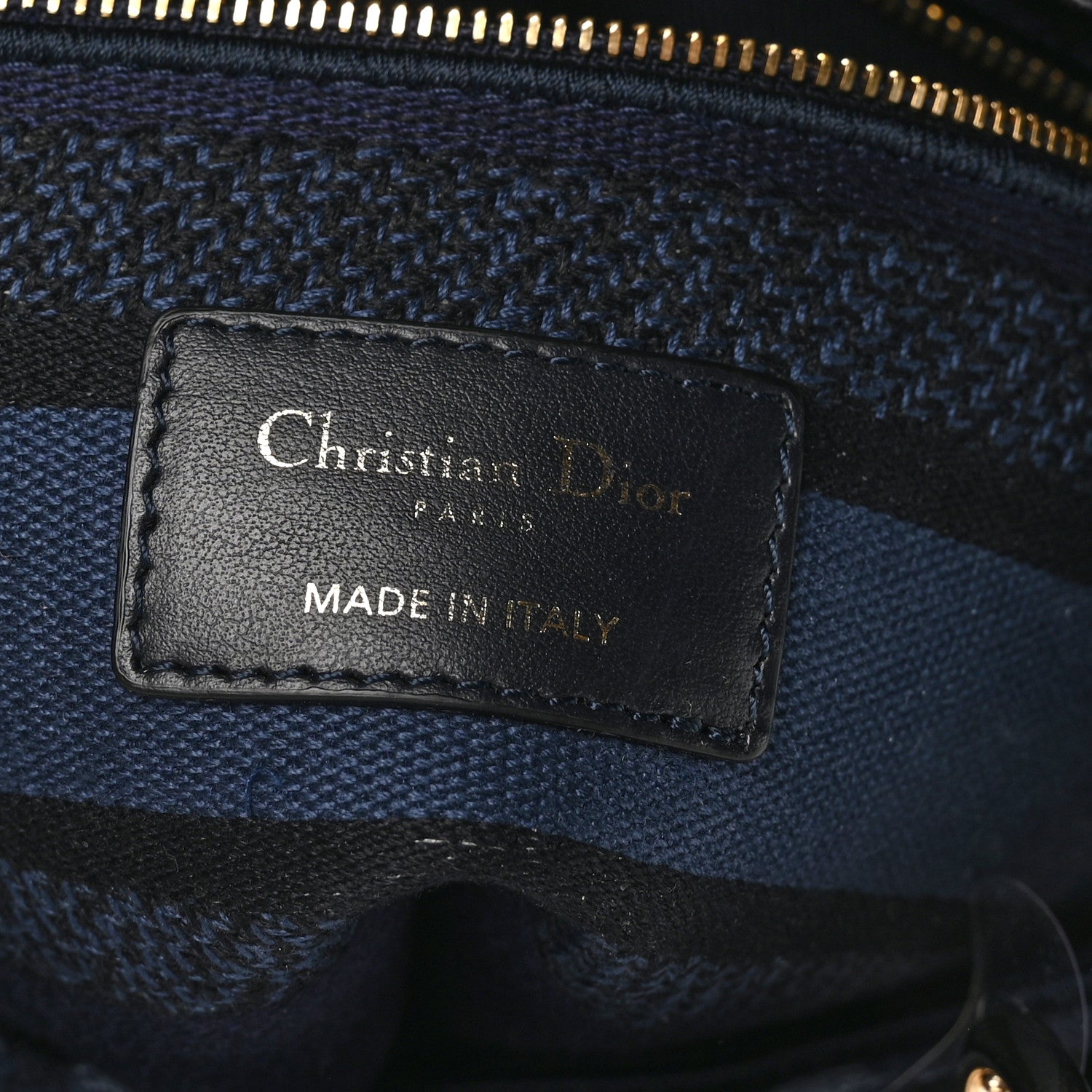 Christian Dior Canvas Embroidered Roses Medium Lady D-Lite  Blue 6 of 9