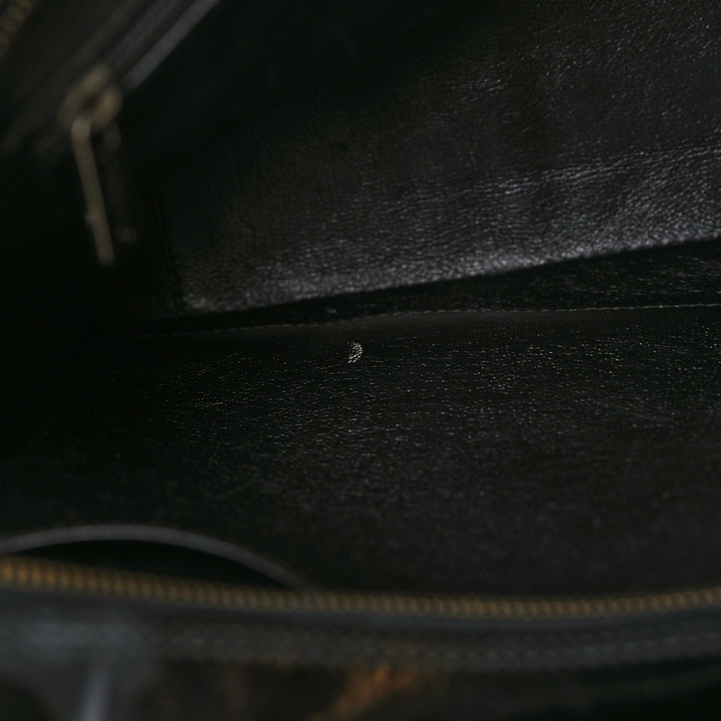 Patent Diamond Stitch Shoulder Bag Black
