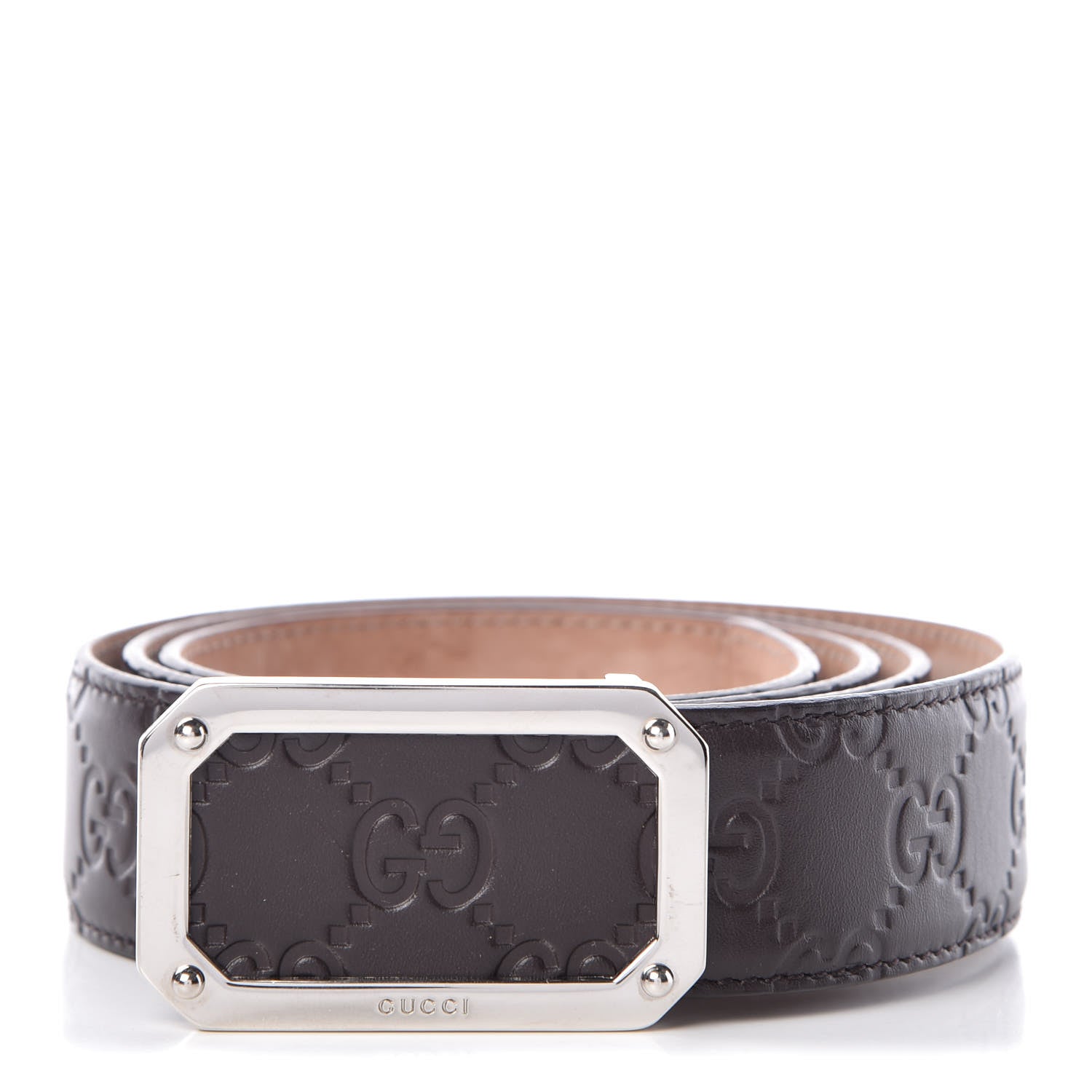 Gucci Guccissima Signature Belt 95 38 Dark Brown 1 of 8