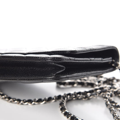 Chanel Caviar Quilted Wallet On Chain WOC Black 10 of 11