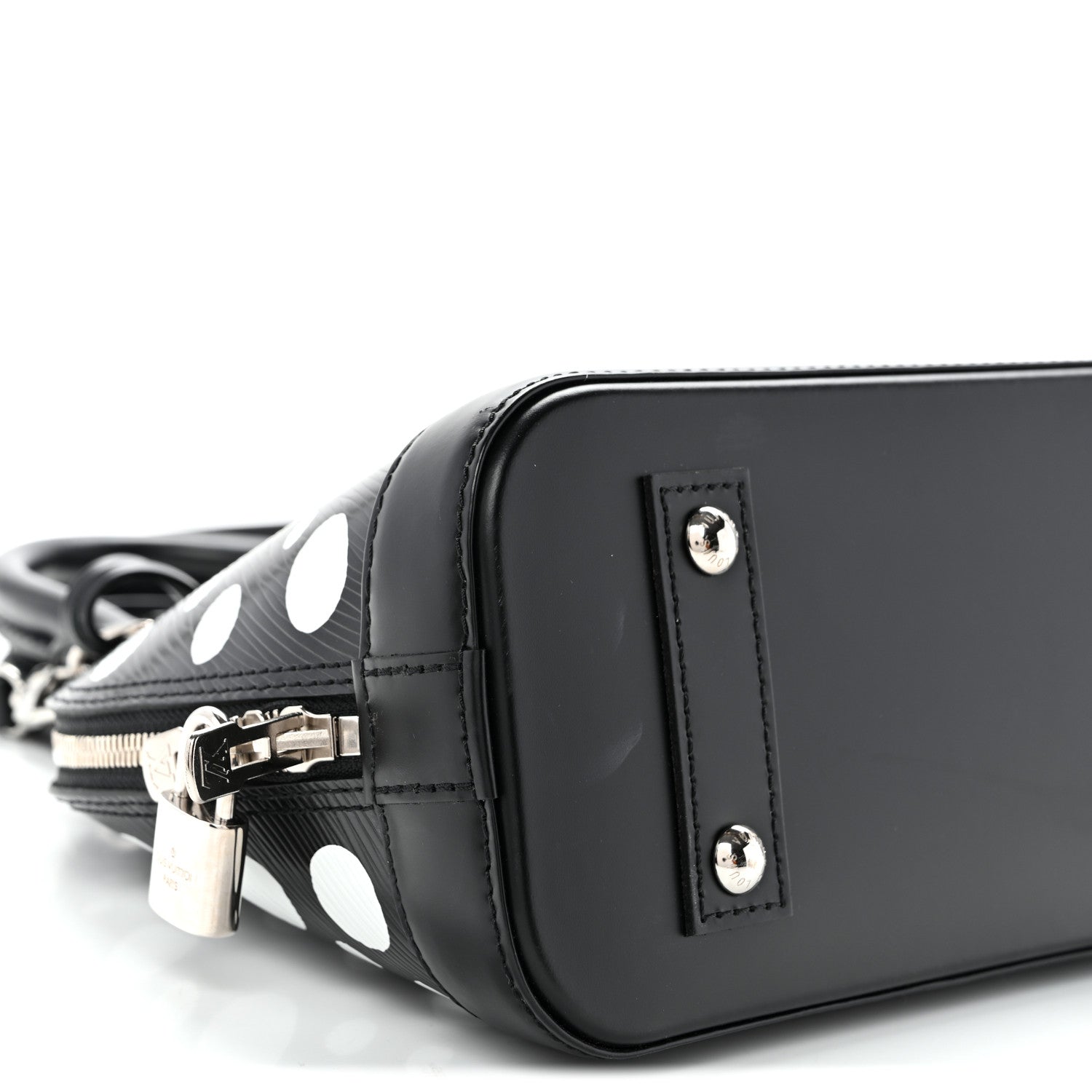 Louis Vuitton X YK Epi Alma BB Black White 8 of 9