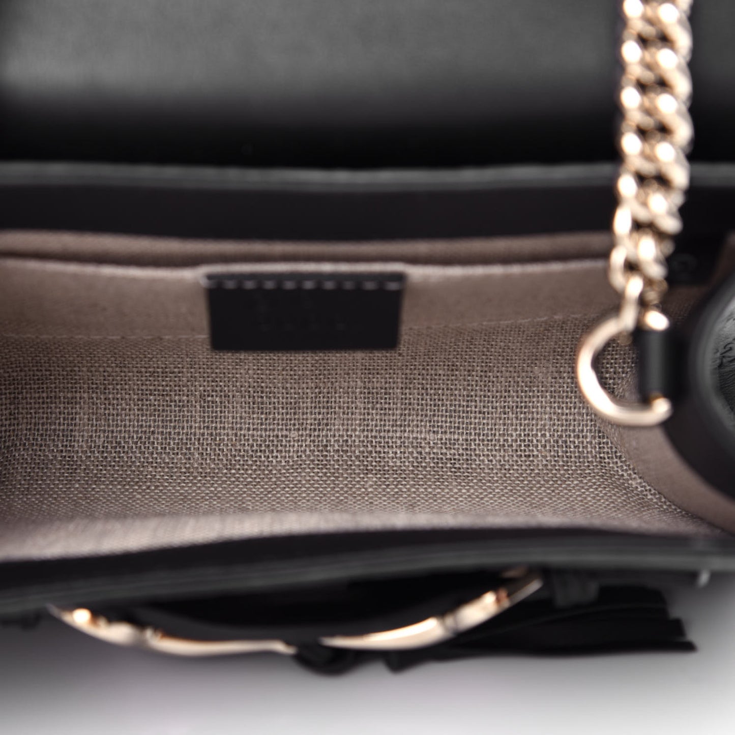 Microguccissima Mini Emily Shoulder Bag Black