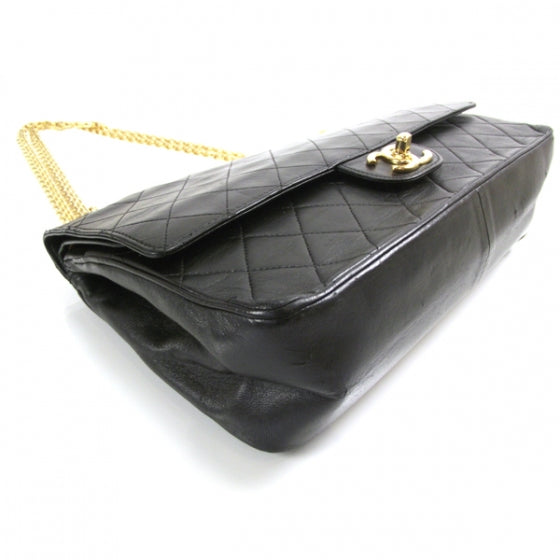 Lambskin Double Flap Mademoiselle Chain Bag