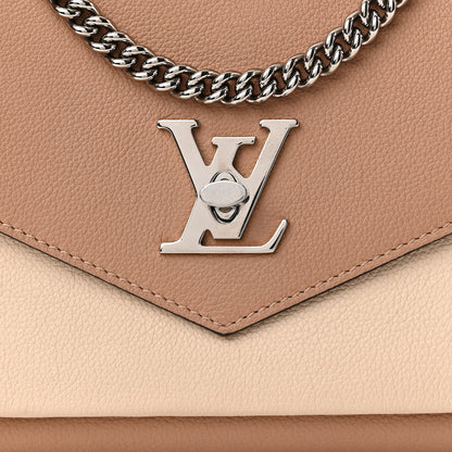 Louis Vuitton Soft Calfskin Mylockme Chain Bag BB Papyrus Creme 8 of 10