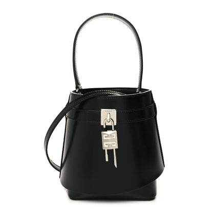 Givenchy Box Calfskin Shark Lock Bucket Bag Black 1 of 9