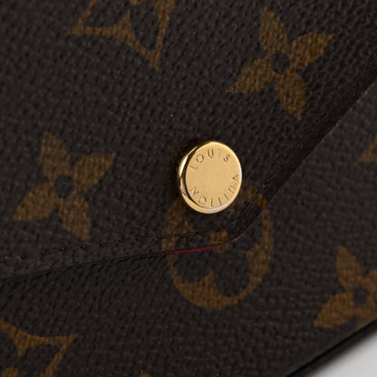 Louis Vuitton Monogram Pochette Felicie Chain Wallet Fuchsia 12 of 17
