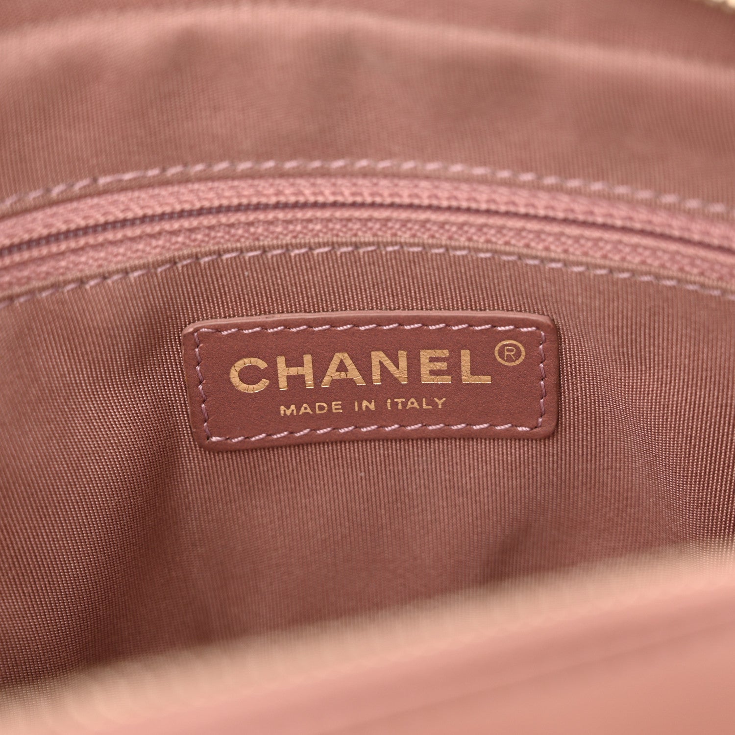 Chanel Lambskin Chevron Quilted Chain Around Camera Case Pink 6 of 12