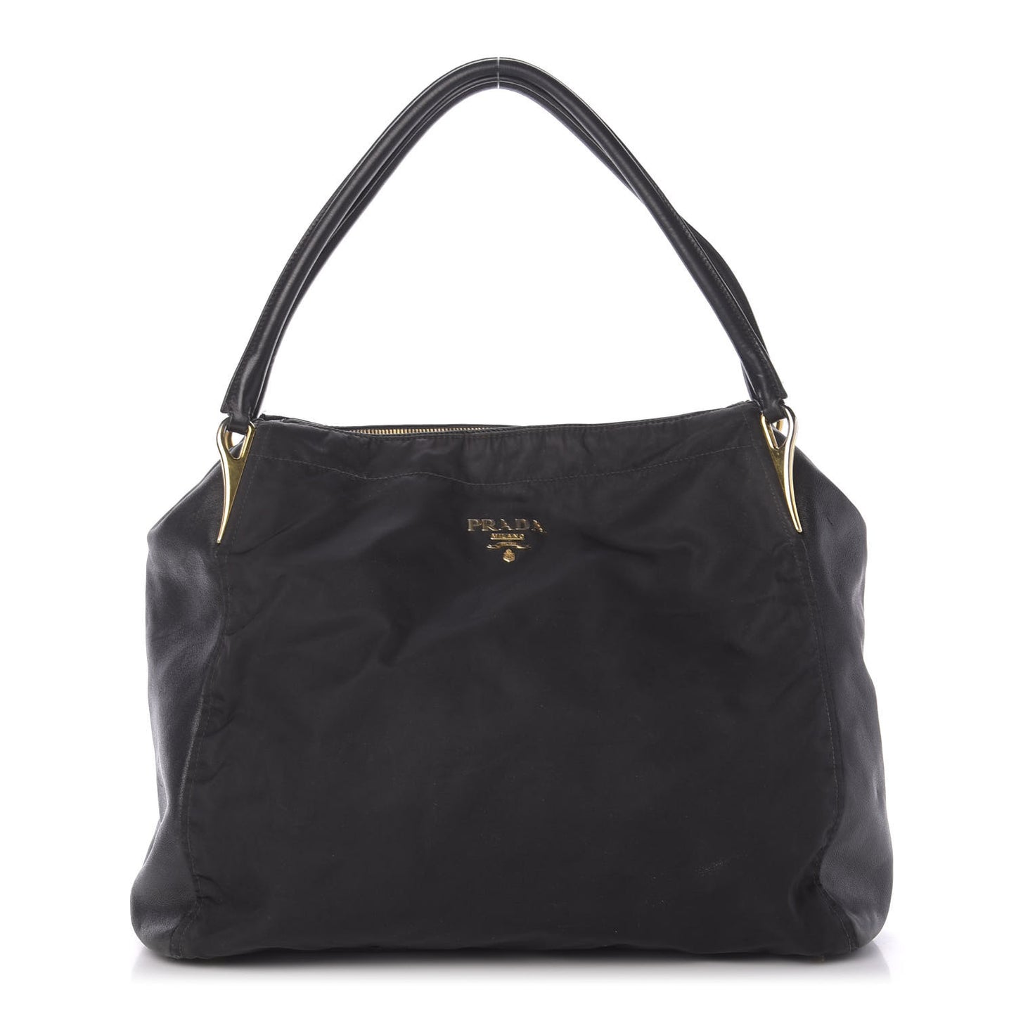 Tessuto Nylon Saffiano Tote Black