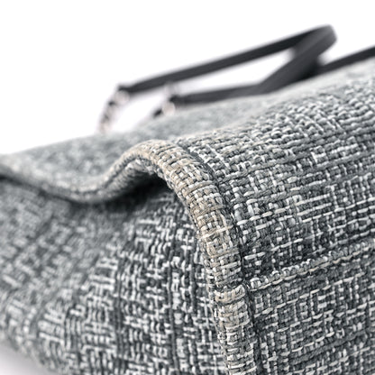 Chanel Straw Lurex Small Deauville Tote Charcoal 8 of 11
