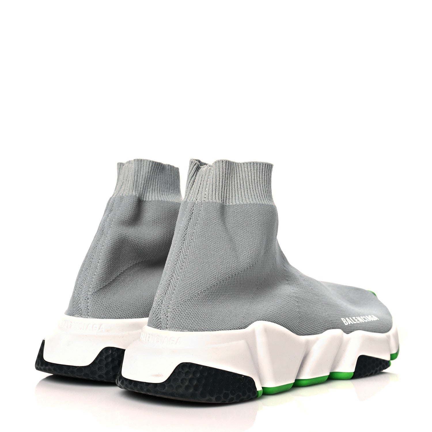 Balenciaga Neoprene Knit Womens Speed Sneakers 38 Gris Roche 4 of 9