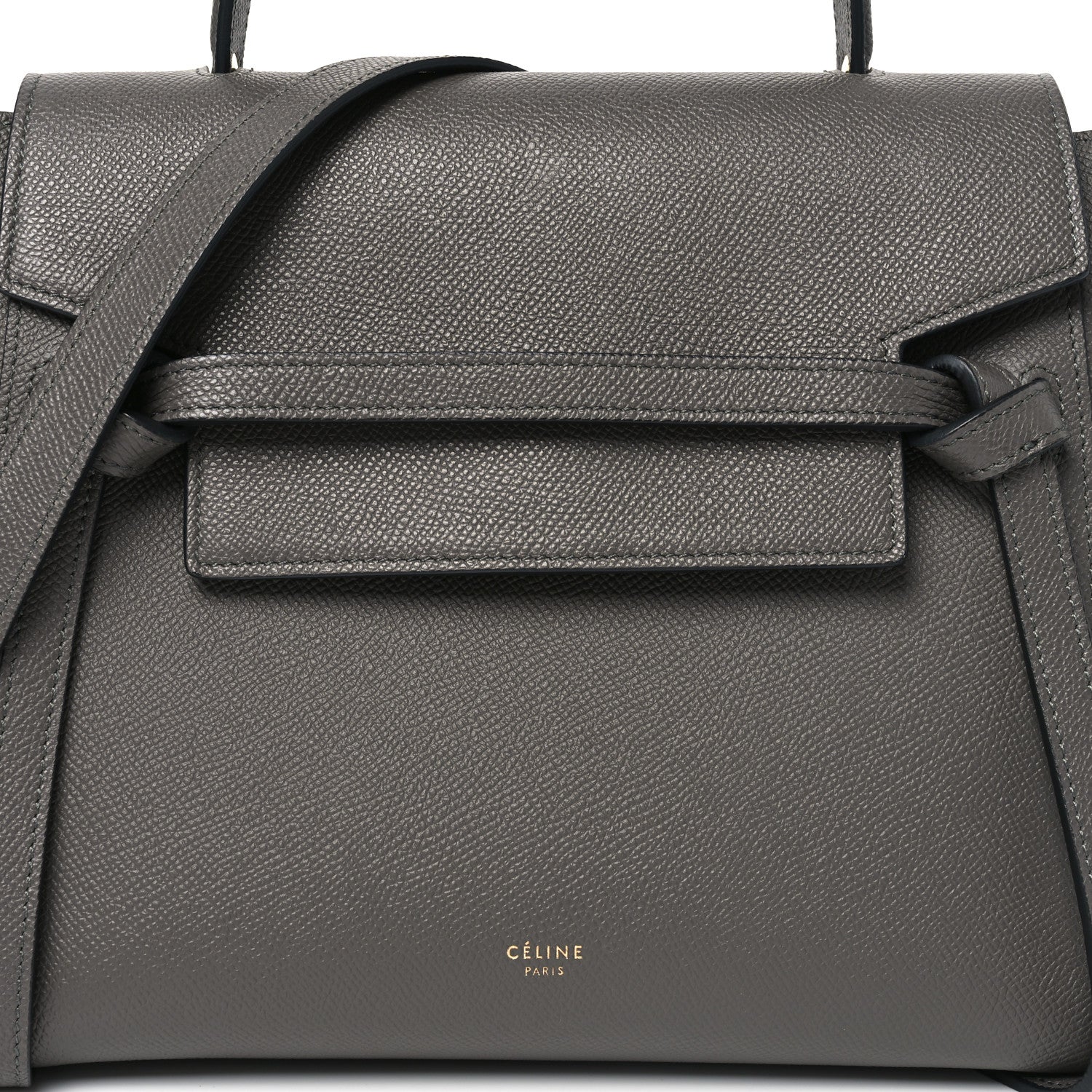 Celine Grained Calfskin Micro Belt Bag Grey 7 of 9