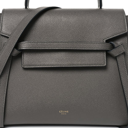 Celine Grained Calfskin Micro Belt Bag Grey 7 of 9