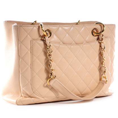 Chanel Caviar Grand Shopping Tote GST Beige Clair 3 of 6