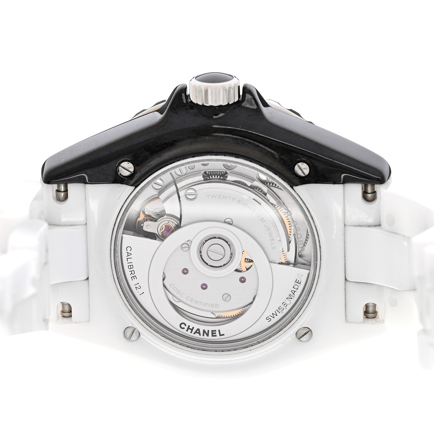 Chanel Stainless Steel Ceramic 38mm J12 Paradoxe Automatic Watch White 4 of 5