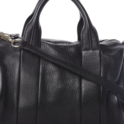 Alexander Wang Pebbled Lambskin Rocco Black Rose Gold Hardware 8 of 10
