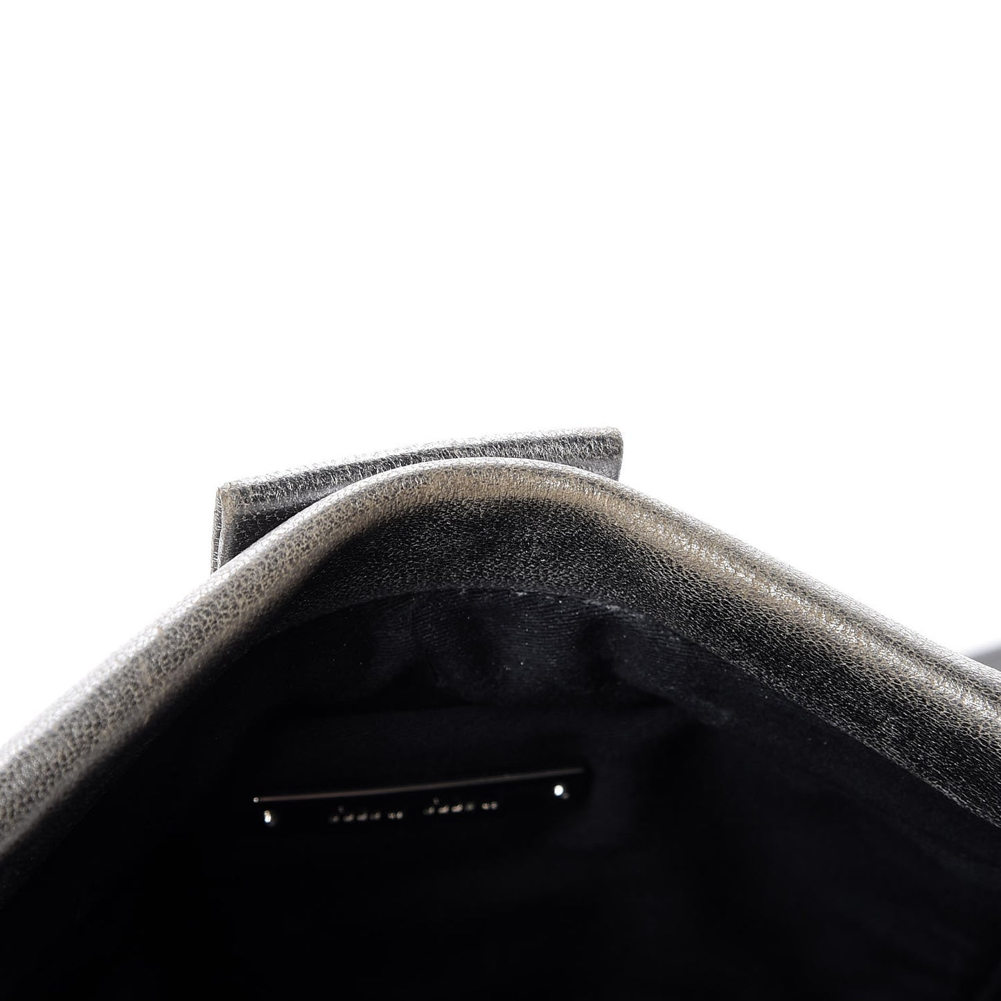 Metallic Nappa Matelasse Clutch Cromo