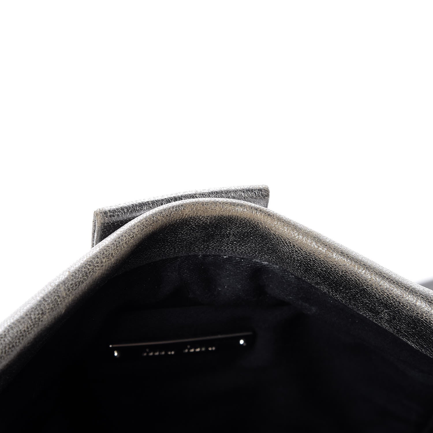 Miu Miu Metallic Nappa Matelasse Clutch Cromo 9 of 14