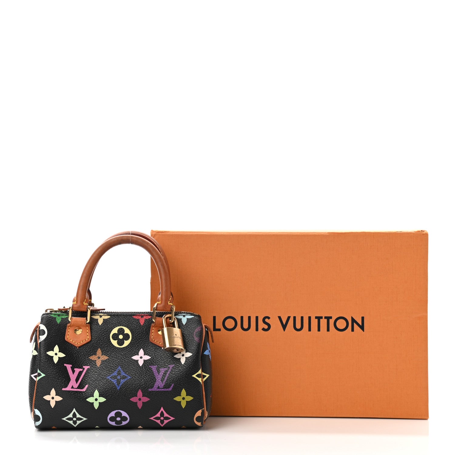 Louis Vuitton Monogram Multicolor Mini Sac HL Speedy Black 11 of 11
