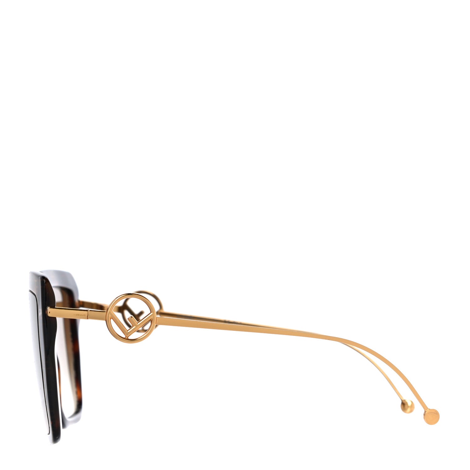 Fendi Acetate Metal F is Fendi FF Butterfly Sunglasses FF 0410/S Havana 2 of 7