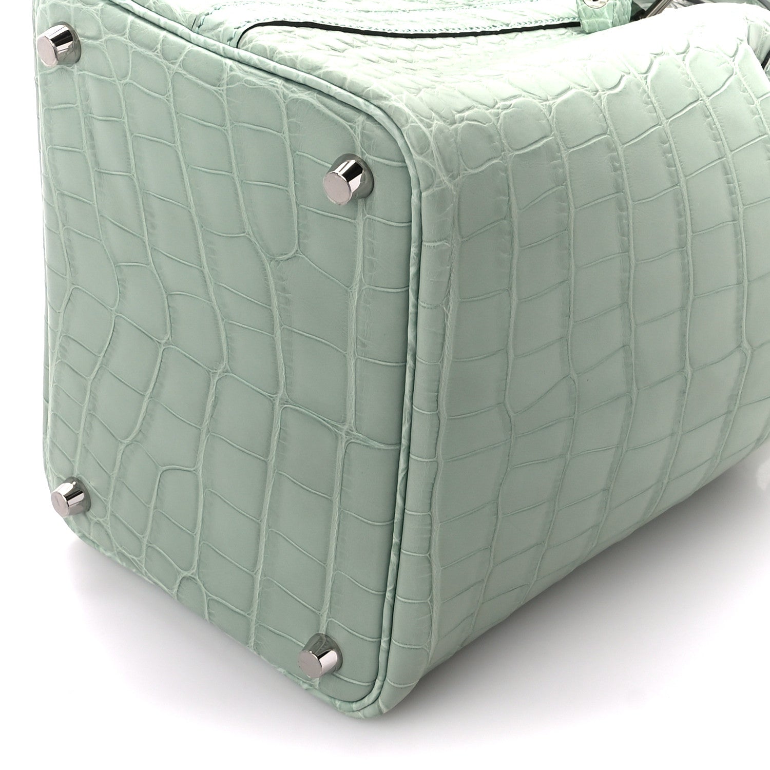 Hermes Matte Alligator Picotin Lock 18 10 of 11