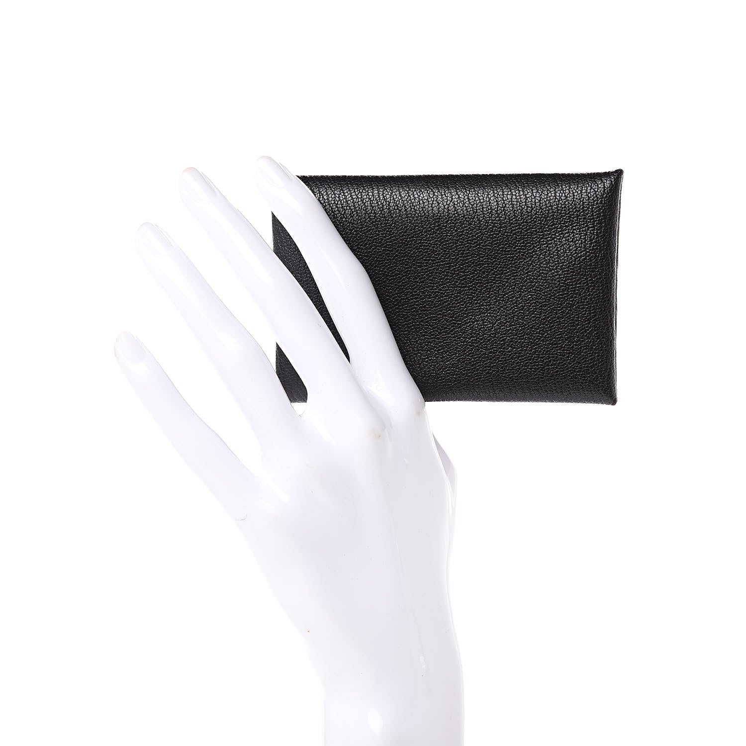 Hermes Chevre Mysore Calvi Card Case Black 2 of 8