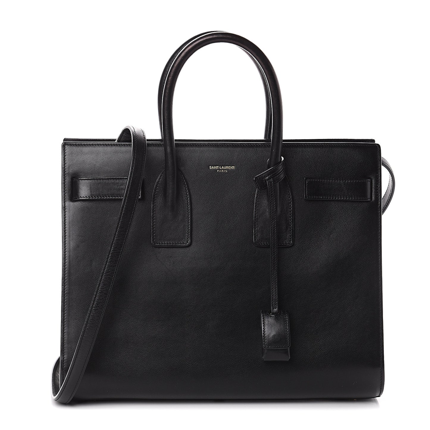 Calfskin Small Sac De Jour Black