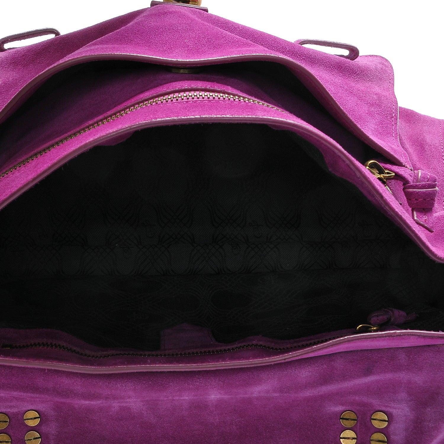 Proenza Schouler Suede Medium PS1 Satchel Grape 5 of 7