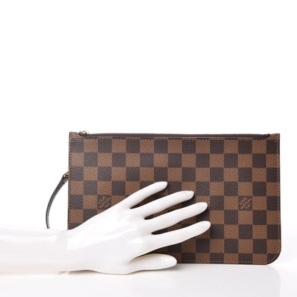 Louis Vuitton Damier Ebene Neverfull MM GM Pochette 2 of 8