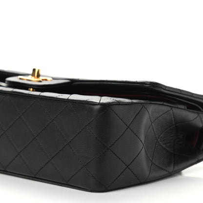 Chanel Lambskin Quilted Medium Double Flap Black 10 of 12