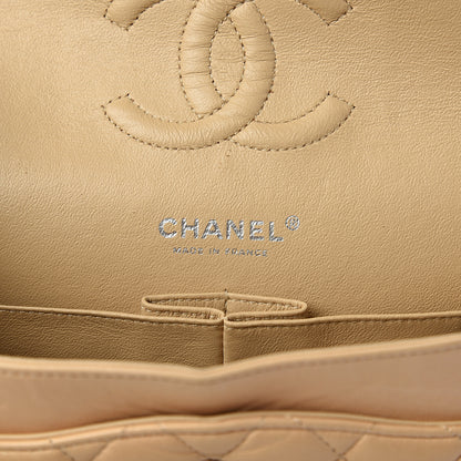 Chanel Lambskin Quilted Medium Double Flap Beige Clair 5 of 14