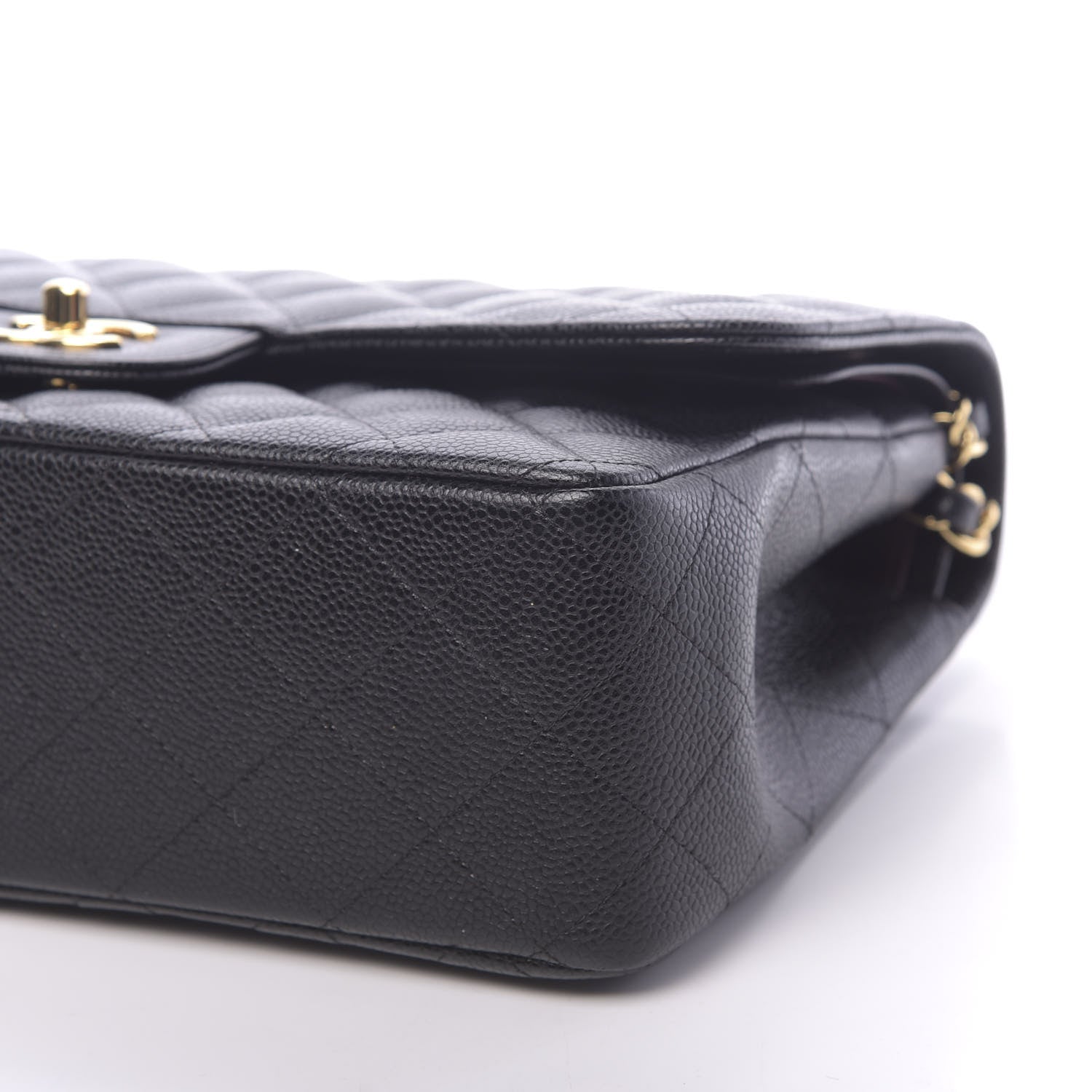 Chanel Caviar Quilted Jumbo Double Flap Black 9 of 11